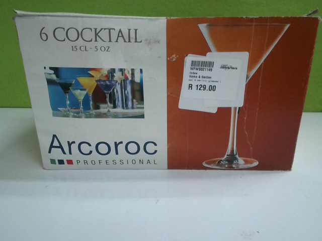 Arcoroc 6 Cocktail 15CL Ornaments & Glassware - Cash Converters